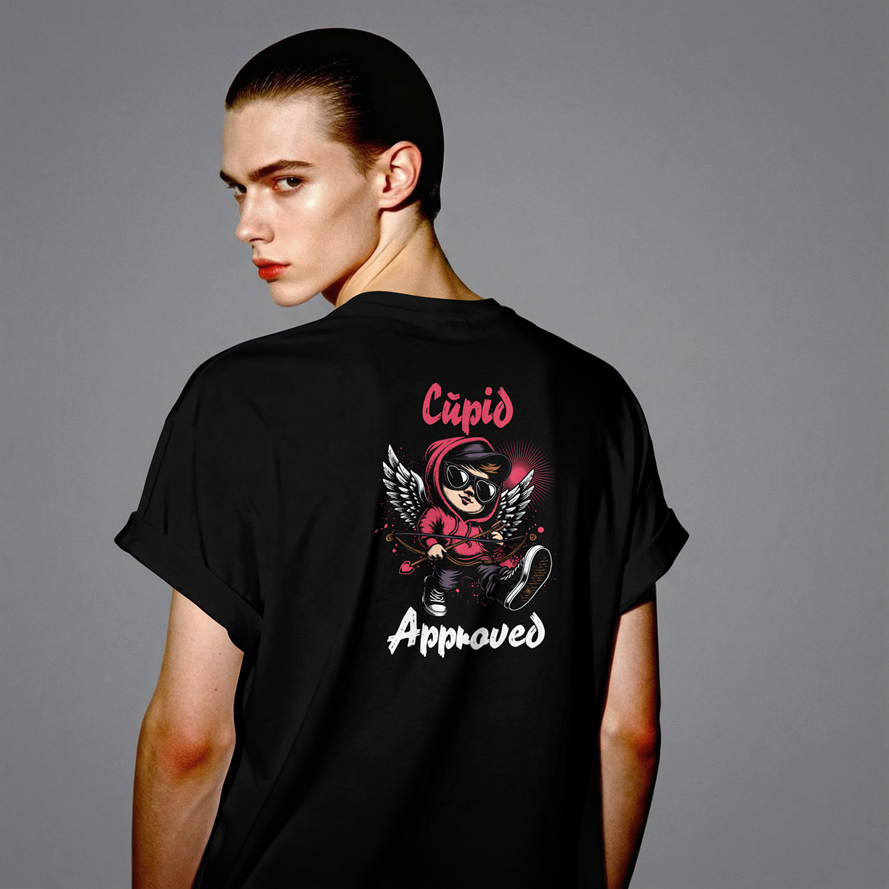 Cupid Approved Valentine T-Shirt – Street Style Love Graphic Tee