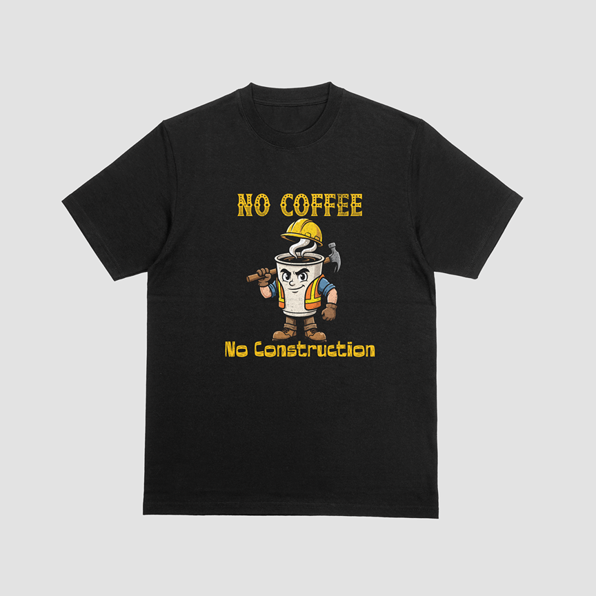 No Coffee No Construction – Graphic T-Shirt