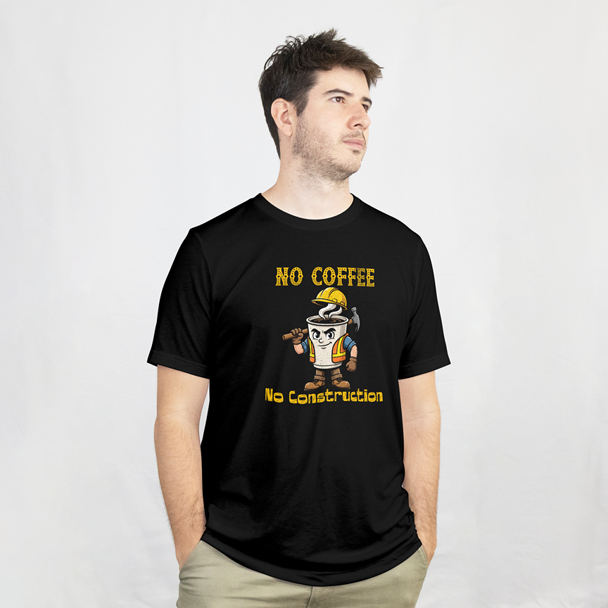 No Coffee No Construction – Graphic T-Shirt