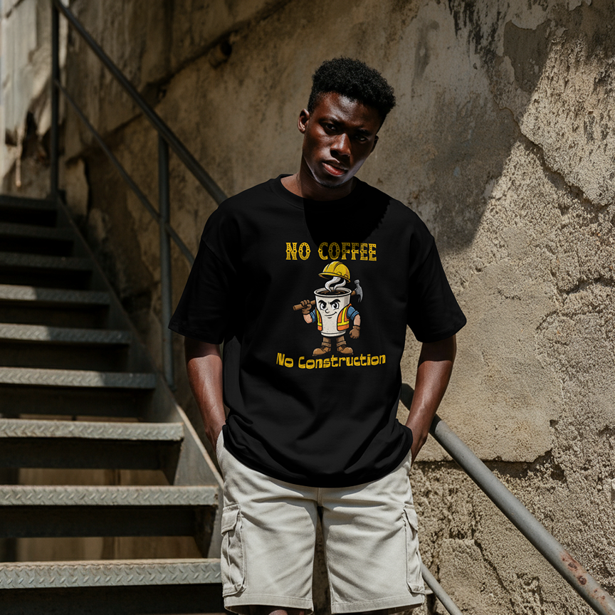 No Coffee No Construction – Graphic T-Shirt